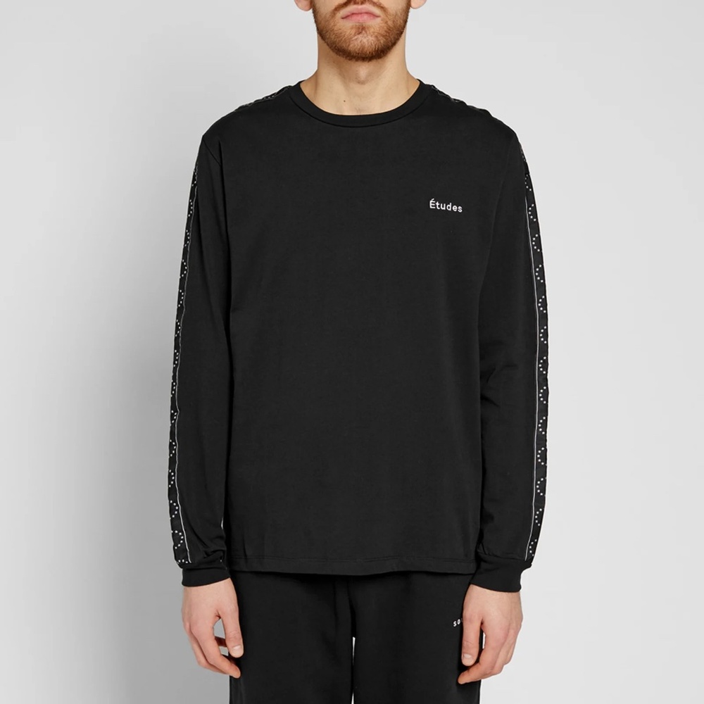 Etudes Long Sleeve Page ML Team Tee in Black Size Medium